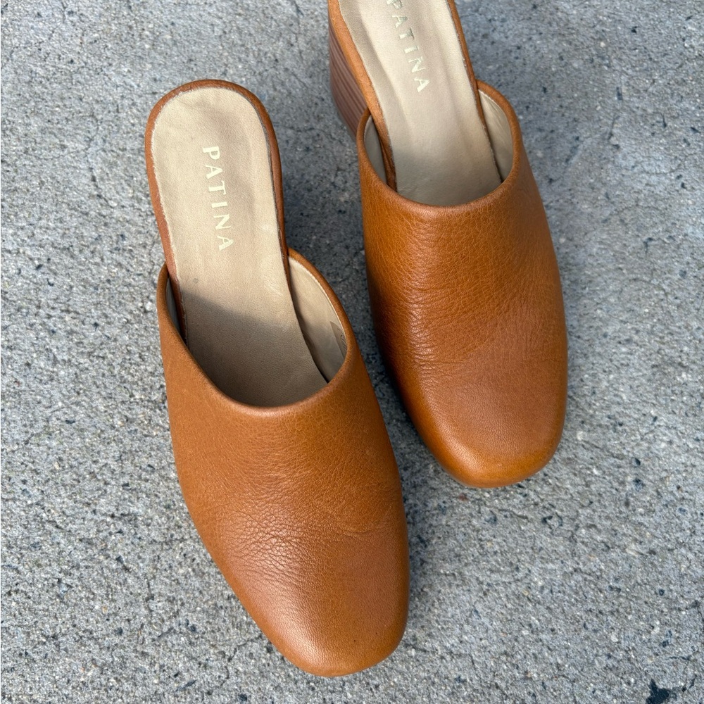 Portland Leather Company Patina Women's Slip-On Mules - SIZE 7.5